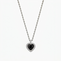 Iced Heart Pendant Necklace | DORADO