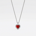 Iced Heart Pendant Necklace | DORADO
