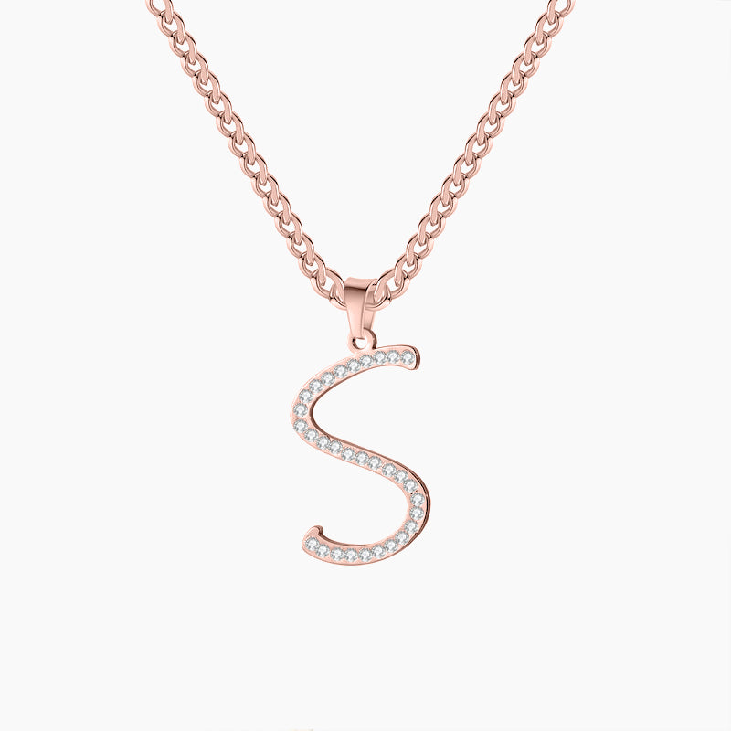 Iced Letter Necklace