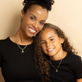 Kids Script Iced Letter Necklace | DORADO