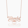 Kids Love Heart Name Necklace | DORADO