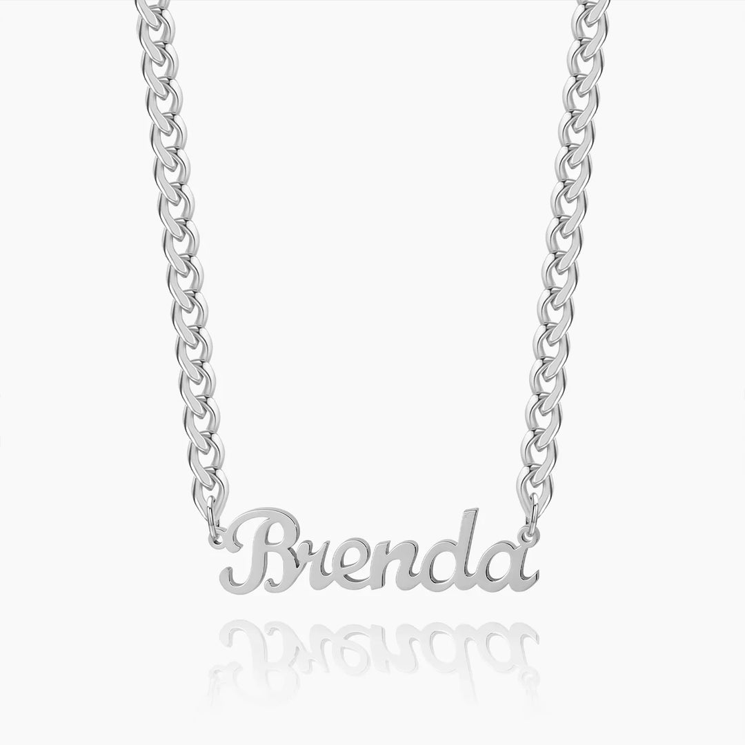 Kids Custom Name Necklace w/ Cuban Chain | DORADO