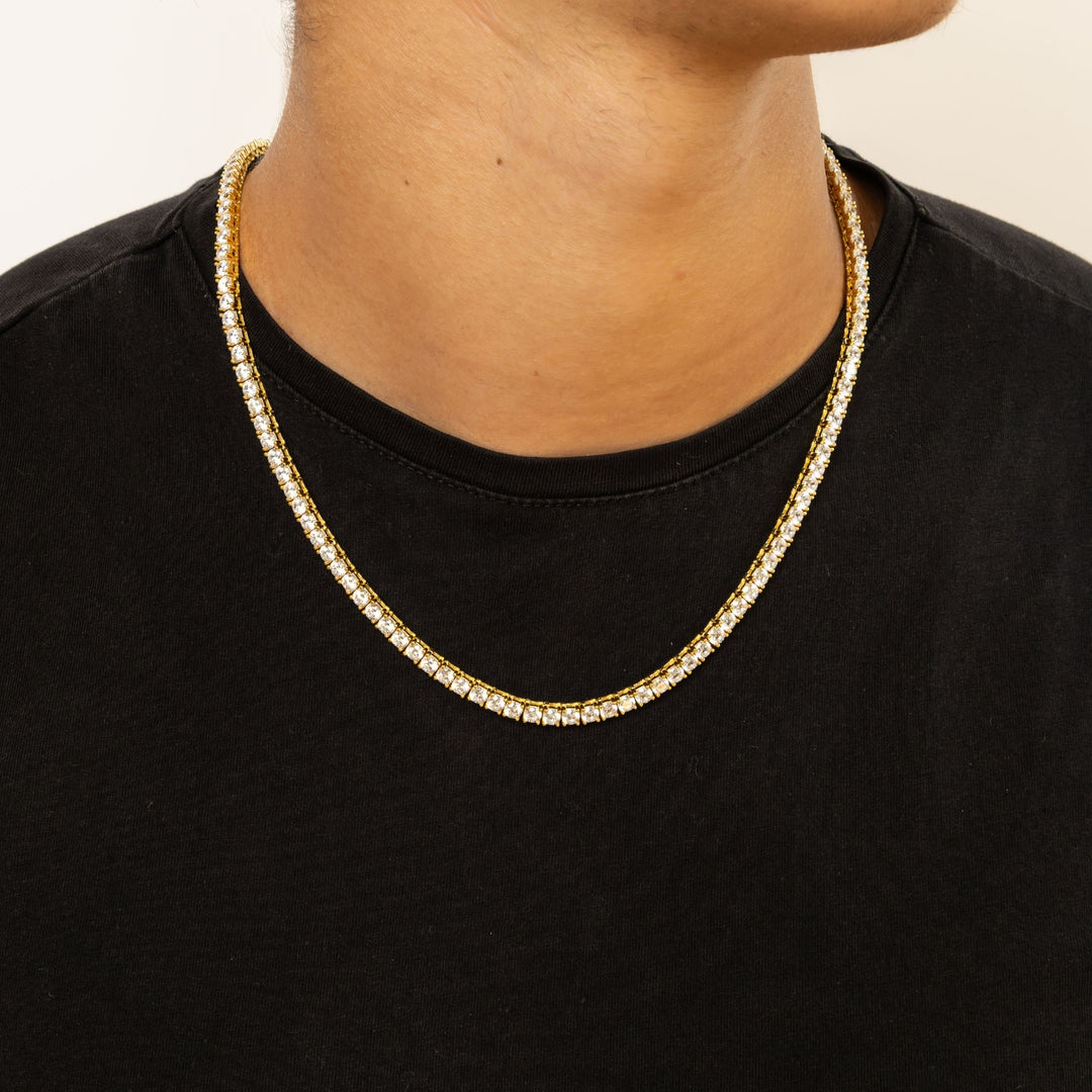Mens Tennis Chain - 4mm