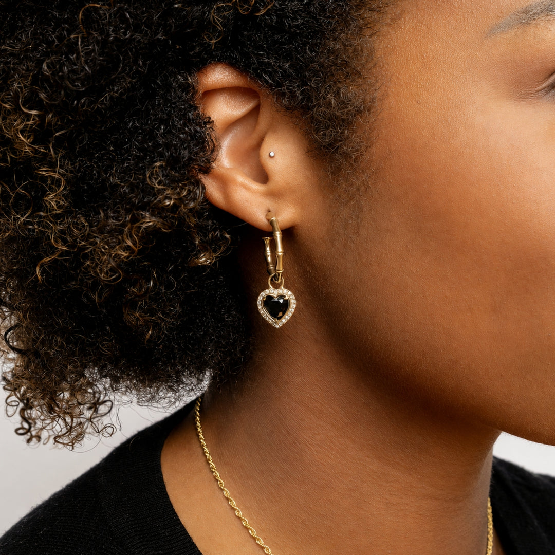 Heart Hoop Earrings