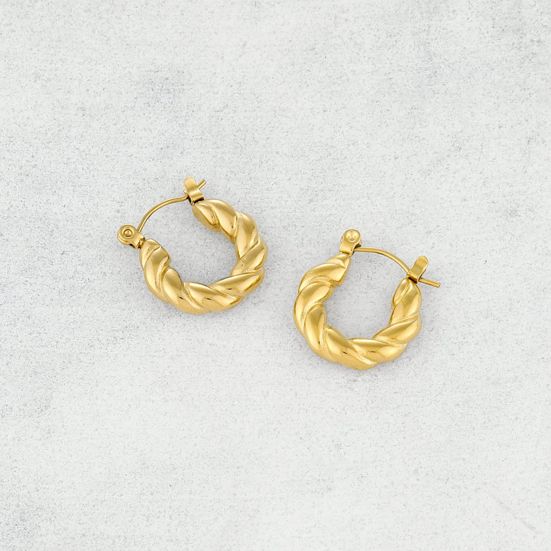 Twist Hoop Earrings | Earrings by DORADO