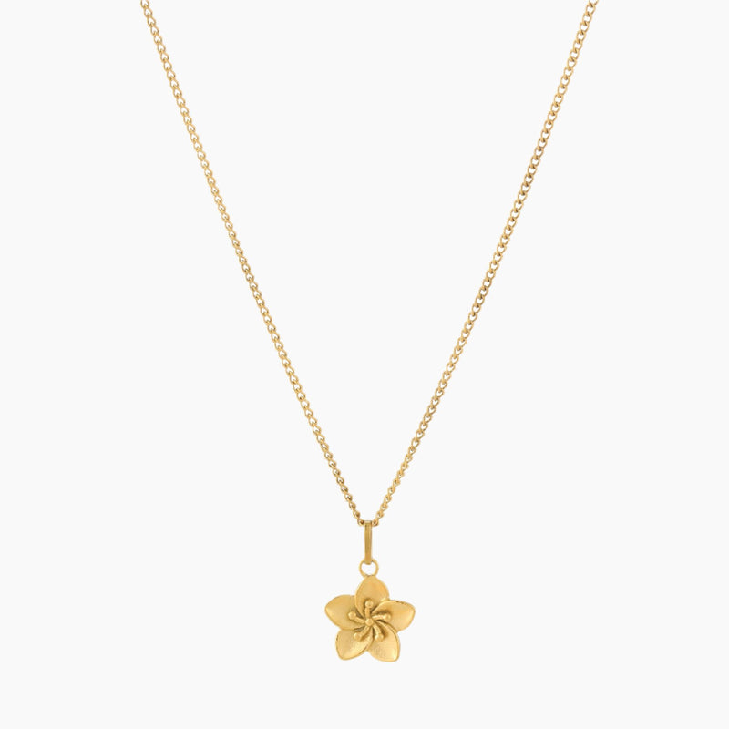 Hibiscus Flower Pendant Necklace | Necklaces by DORADO