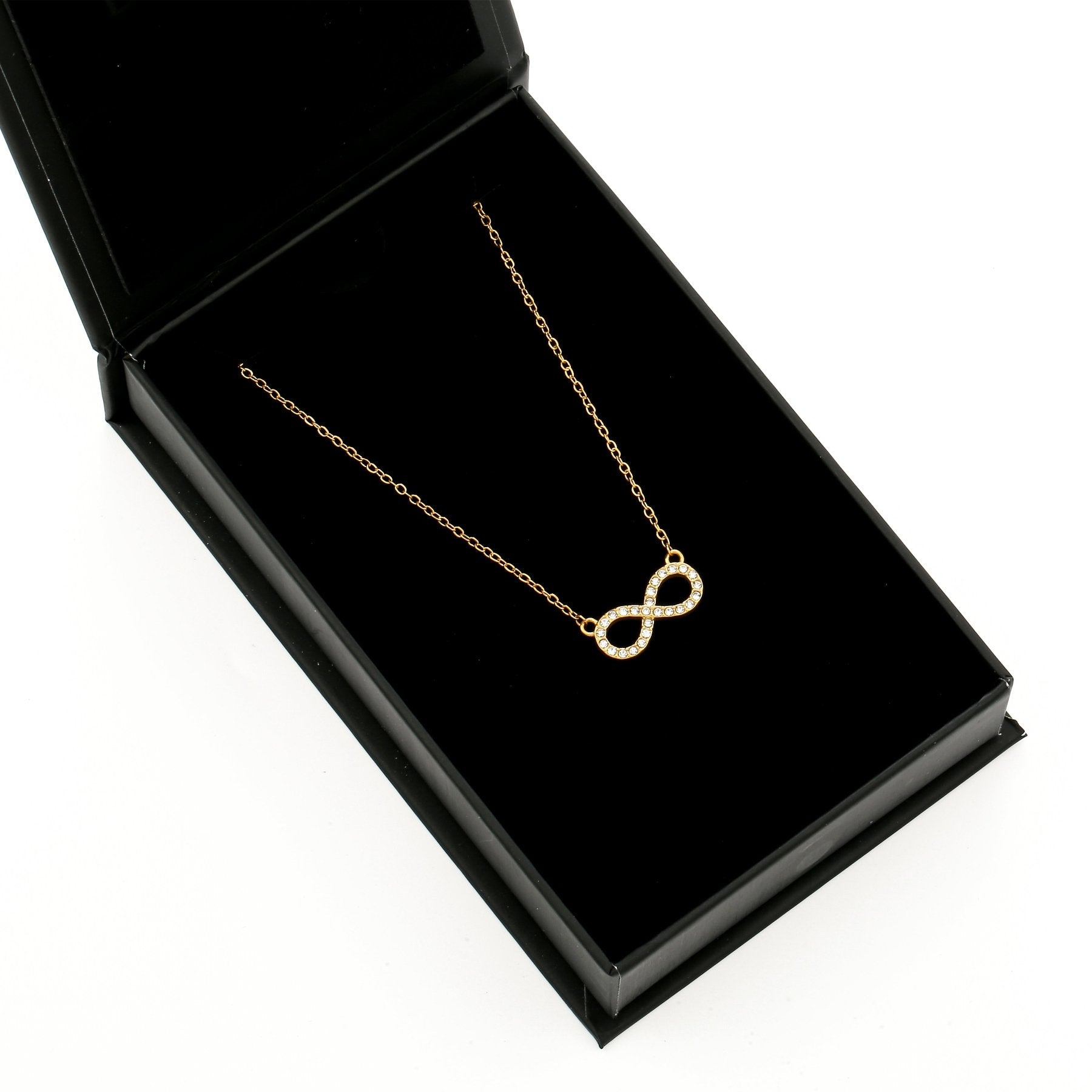 Iced Infinity Necklace | Necklaces by DORADO