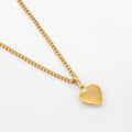 Heart Pendant w/ Cuban Chain | Necklaces by DORADO