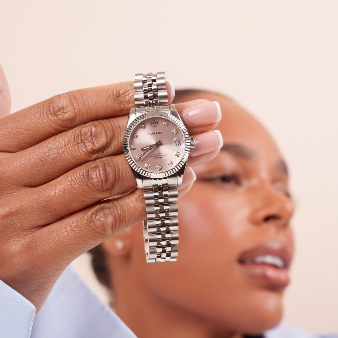 DORADO Silver Timeless Watch - Pink | Watch by DORADO
