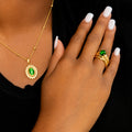 Heirloom Oval Stone Ring Set | DORADO