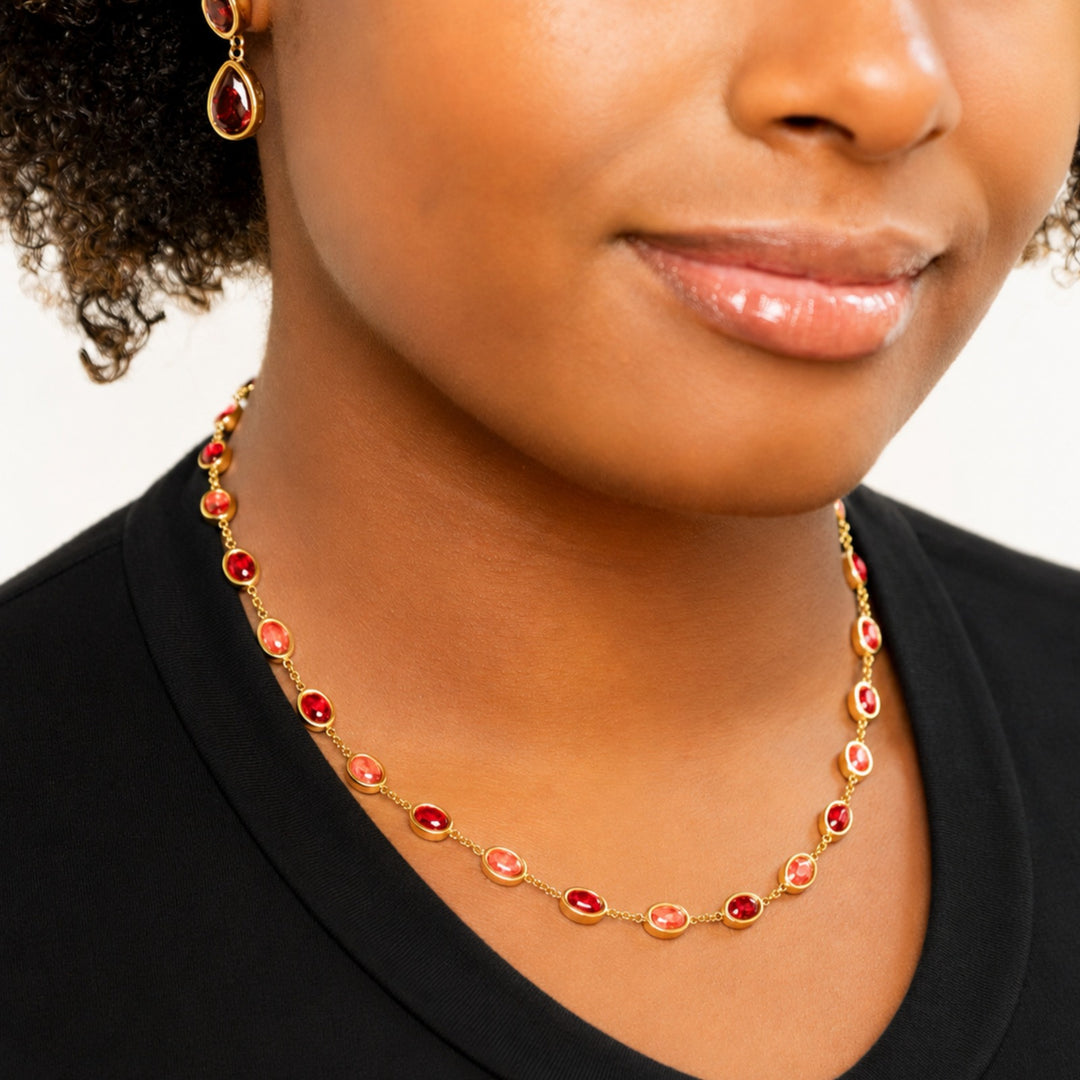 Heirloom Royal Rose Stone Necklace | DORADO