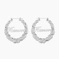 XOXO Name Hoop Earrings