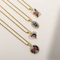 Iced Photo Pendant w/ Rope Chain