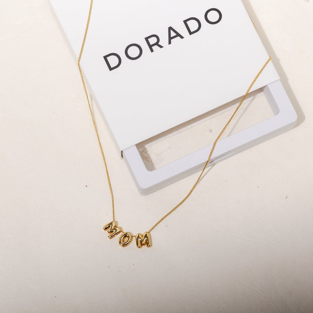 Bubble Name Necklace | Necklaces by DORADO