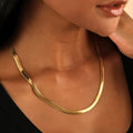 Herringbone Chain - 5mm | Necklaces by DORADO