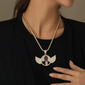 Iced Angel Photo Pendant Chain | Necklaces by DORADO