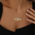Iced Heart Name Necklace | Necklaces by DORADO