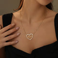 Iced Heart Shape Name Necklace | Necklaces by DORADO