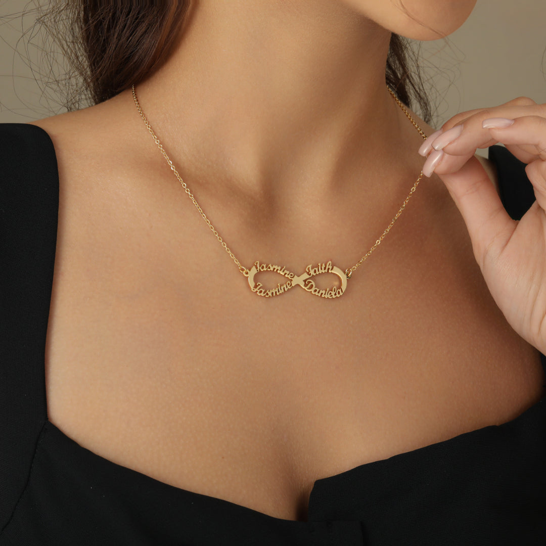 Infinity Pendant Name Necklace