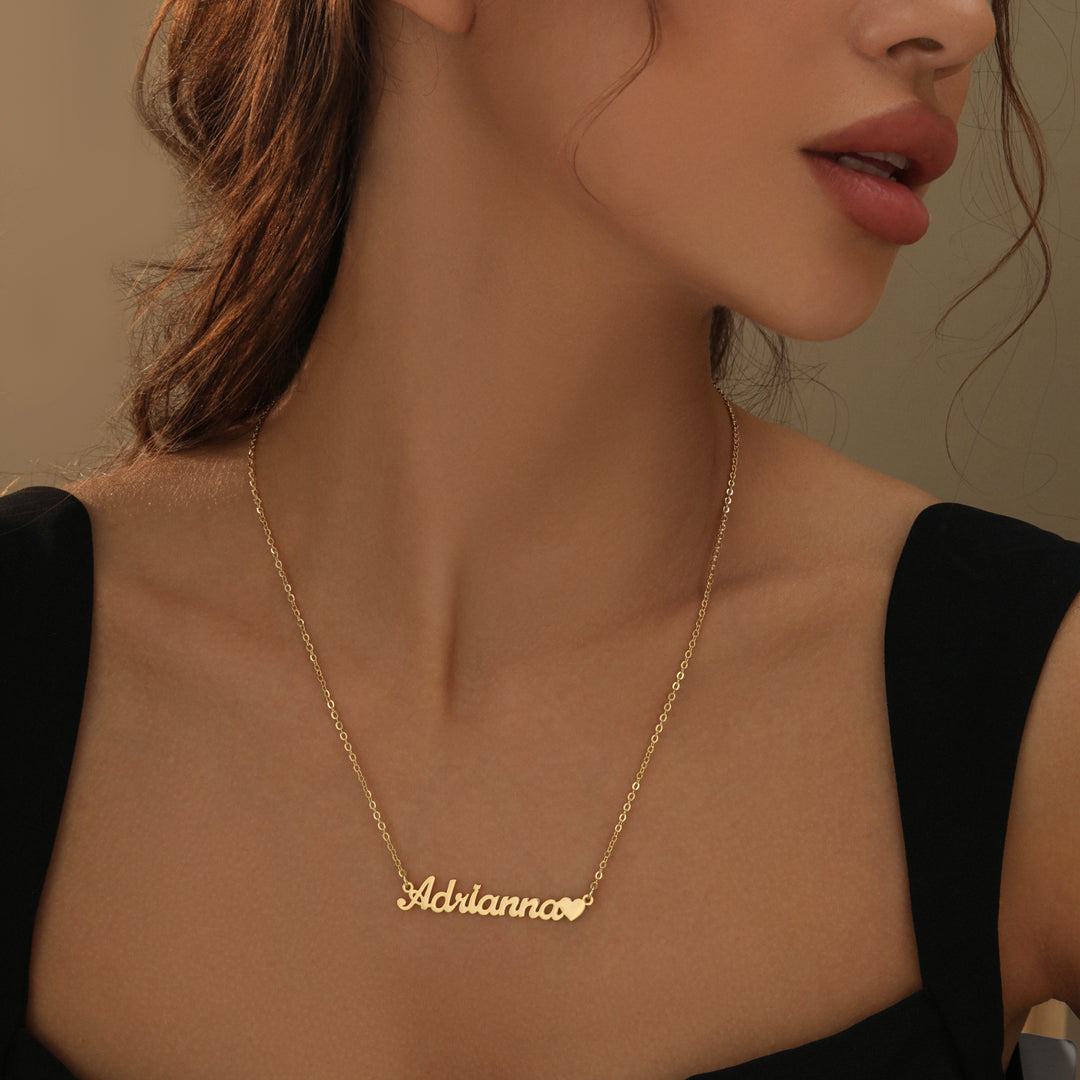 Name Heart Necklace | Necklaces by DORADO