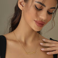 Crescent Heart Name Necklace | Necklaces by DORADO