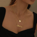 Heart Layer Name Necklace | Necklaces by DORADO