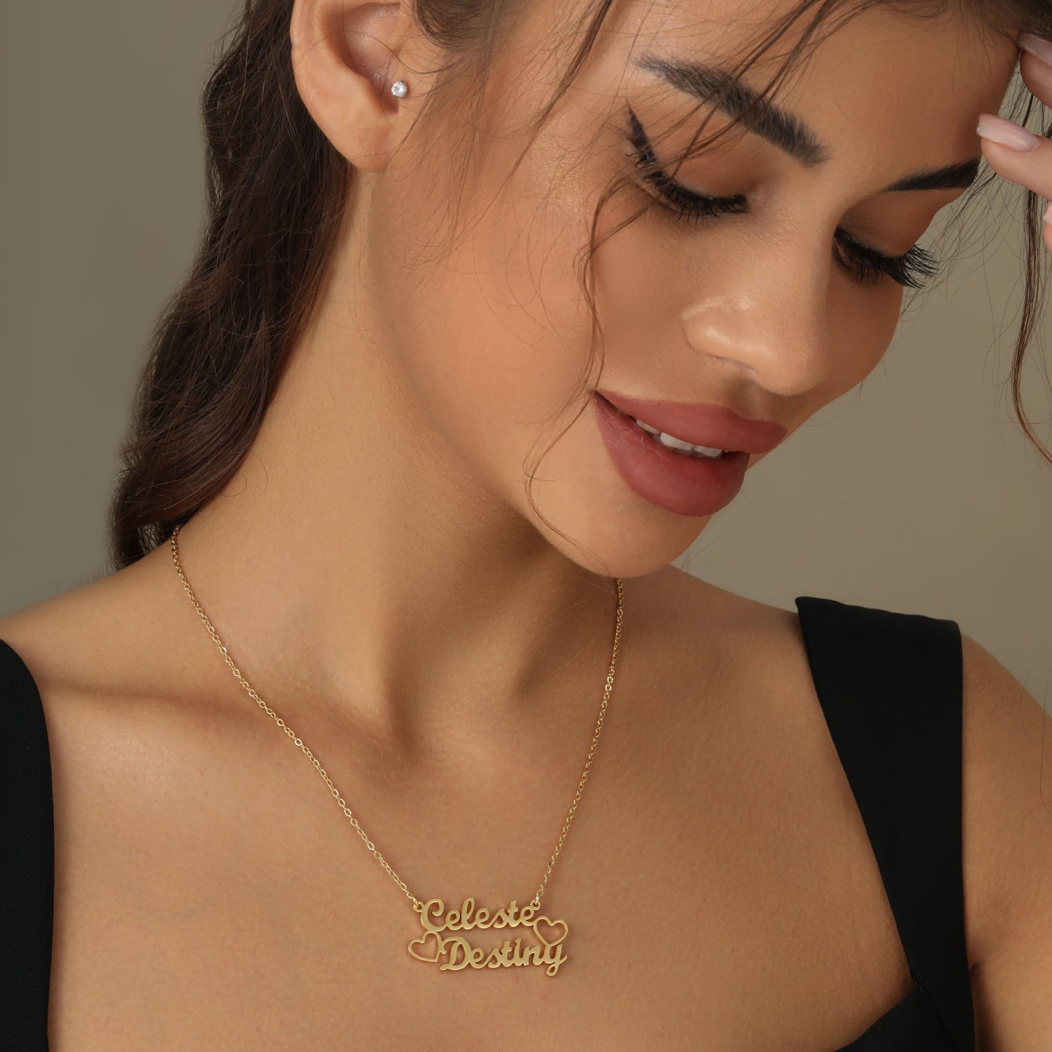 Double Name Necklace | Necklaces by DORADO