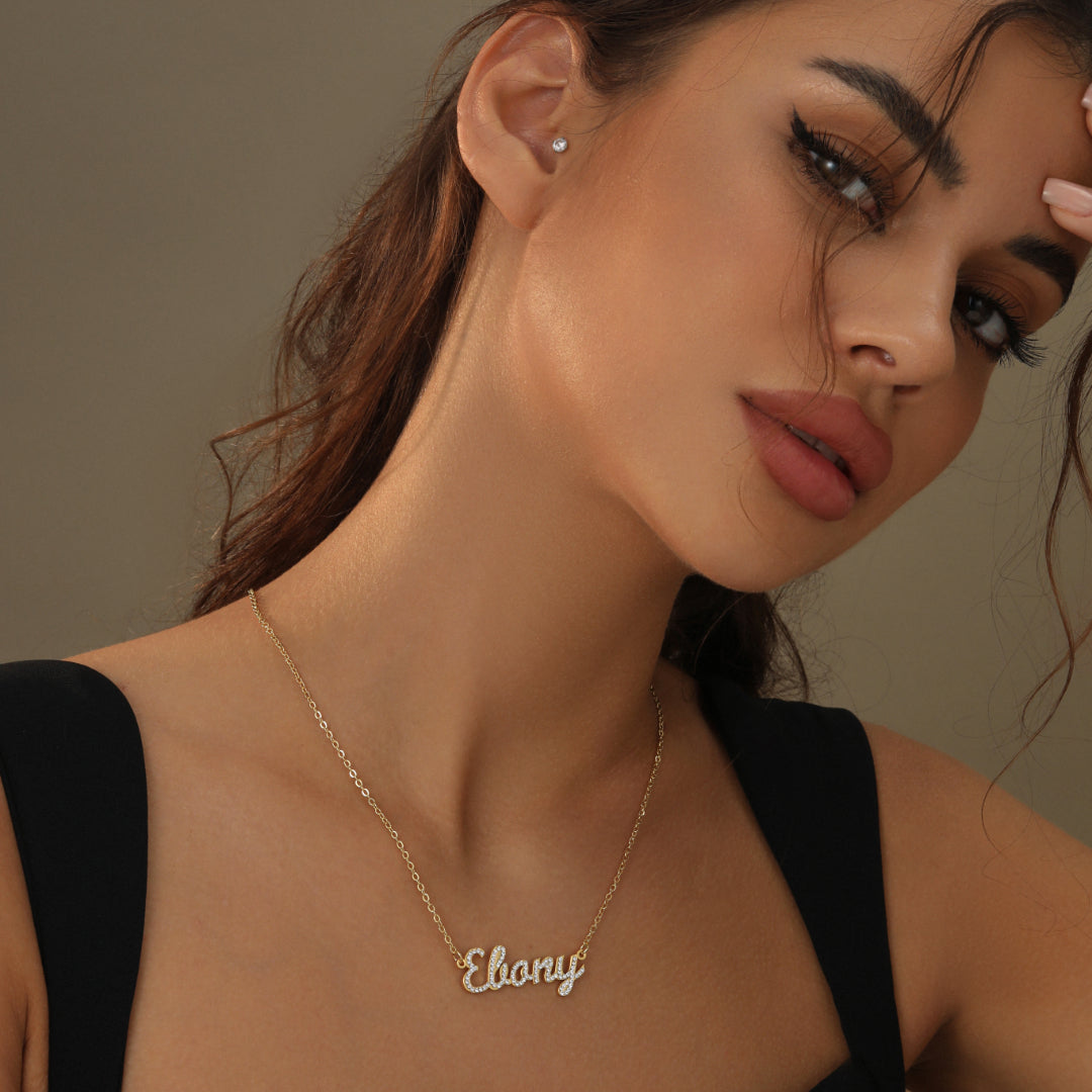 Kids Iced Name Necklace