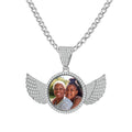 Iced Angel Photo Pendant Chain