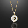 Iced Baguette Initial Necklace | Dorado Fashion