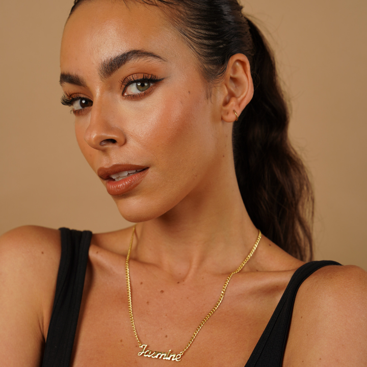 Custom Name Necklace w/ Cuban Chain | Dorado Fashion