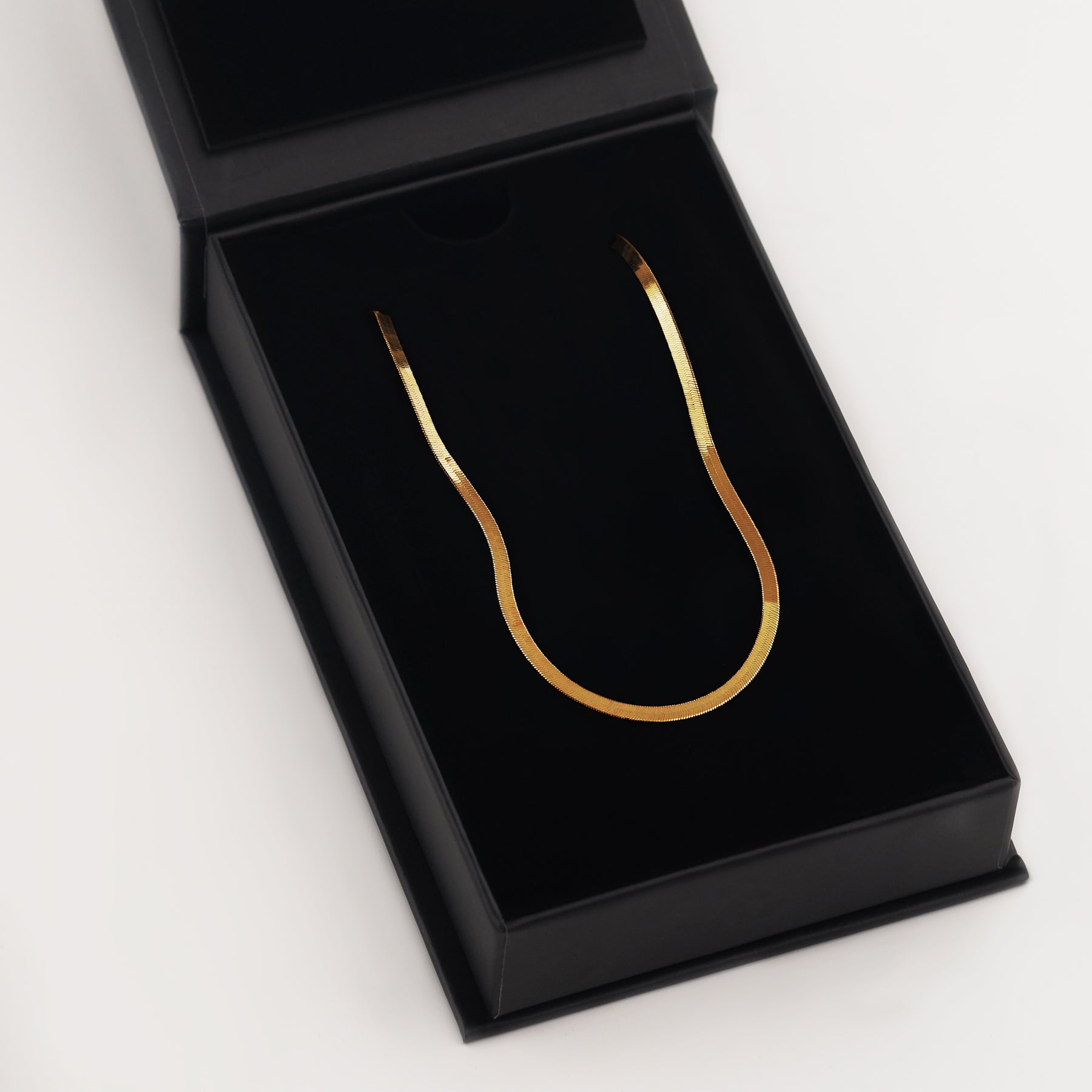 Herringbone Necklace - 3mm | Dorado Fashion