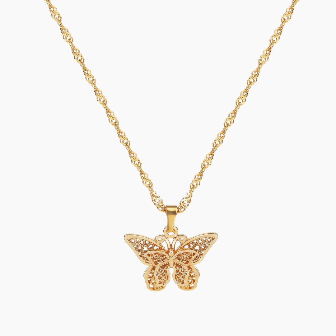 Butterfly Pendant Necklace | Dorado Fashion