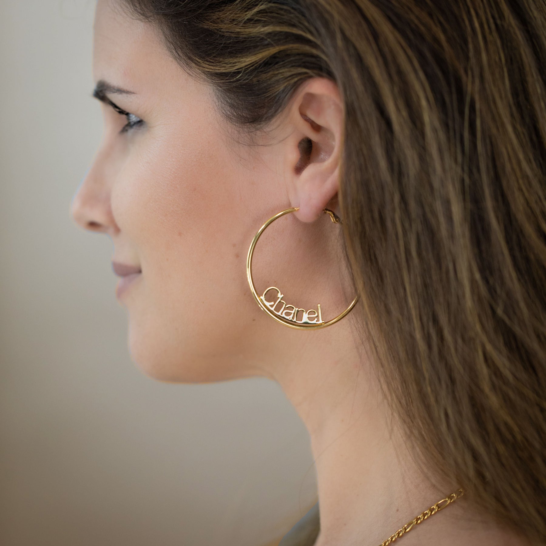 Name Hoop Earrings | Dorado Fashion