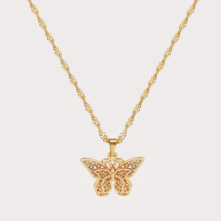 Butterfly Pendant Necklace | Dorado Fashion