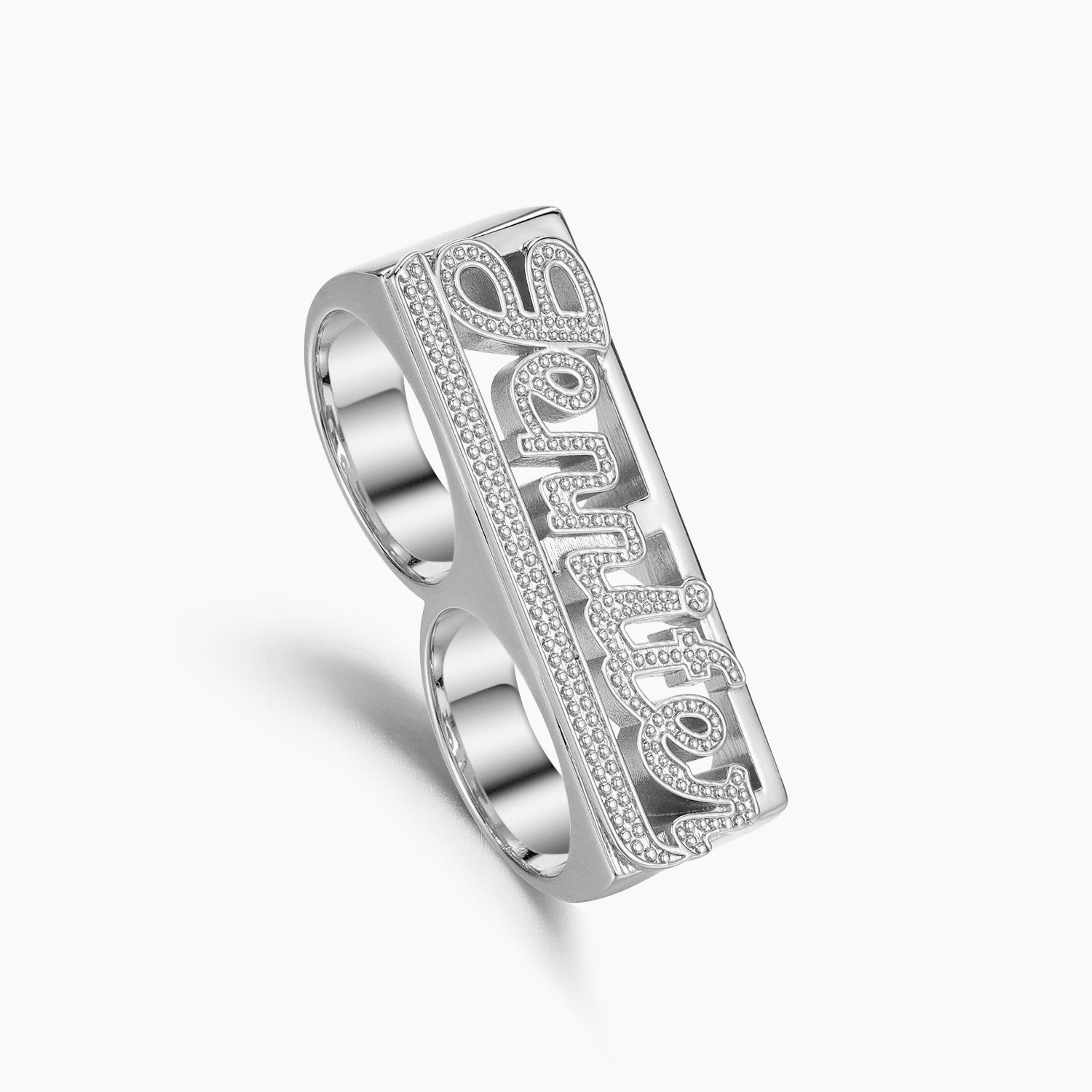 Two Finger Name Ring | Dorado Fashion