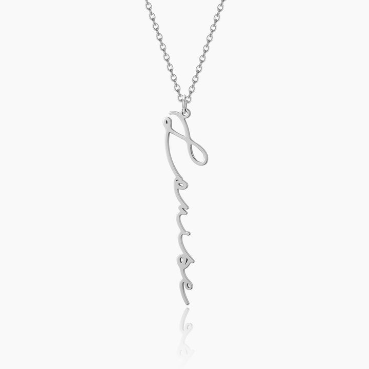 Vertical Script Name Necklace | Dorado Fashion