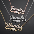 Iced Title Name Necklace | Dorado Fashion