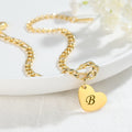 Heart Initial Engraved Anklet | Dorado Fashion