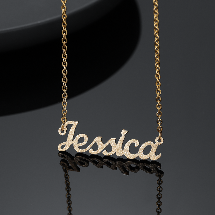 Diamond Cut Name Necklace | Dorado Fashion