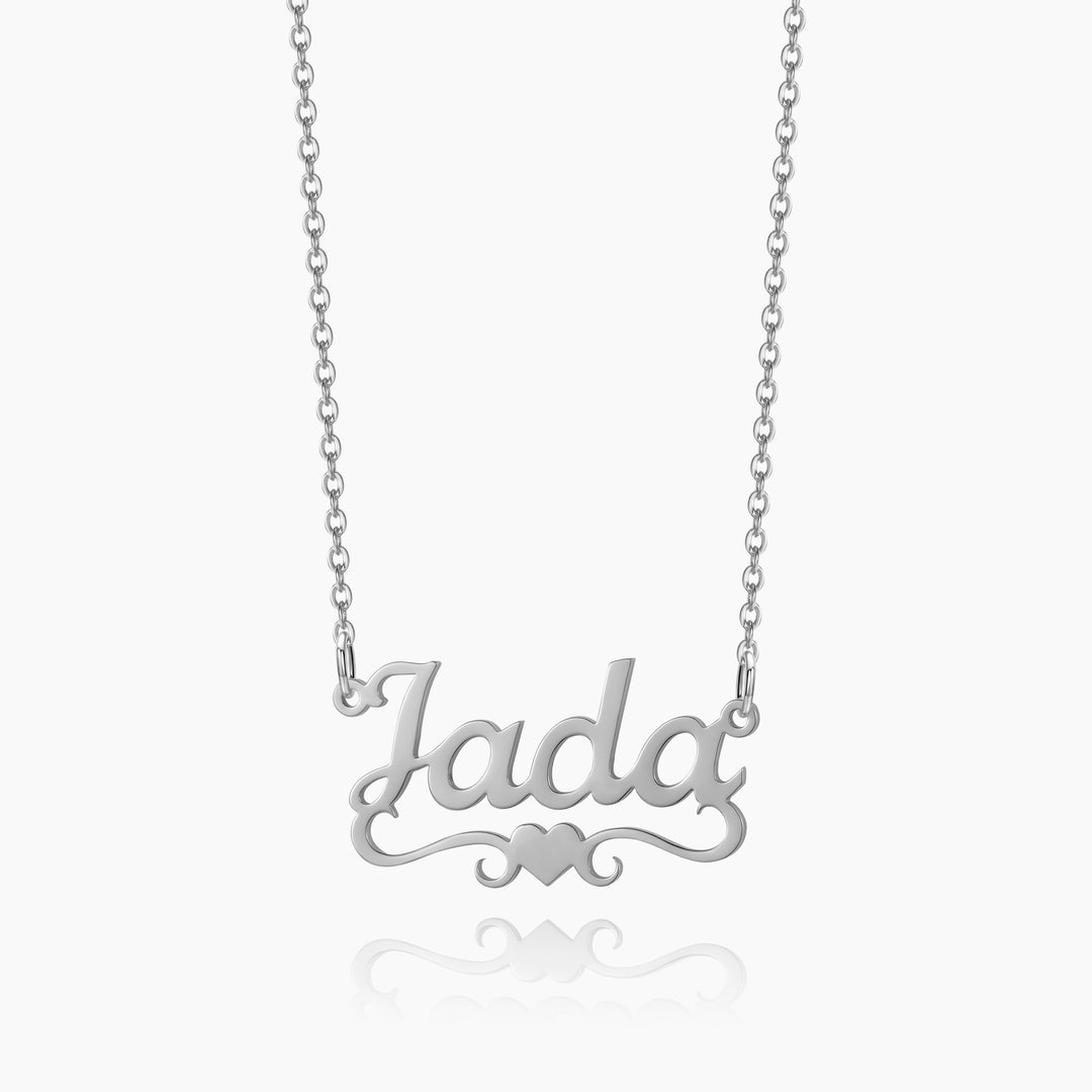 Title Heart Name Necklace | Dorado Fashion
