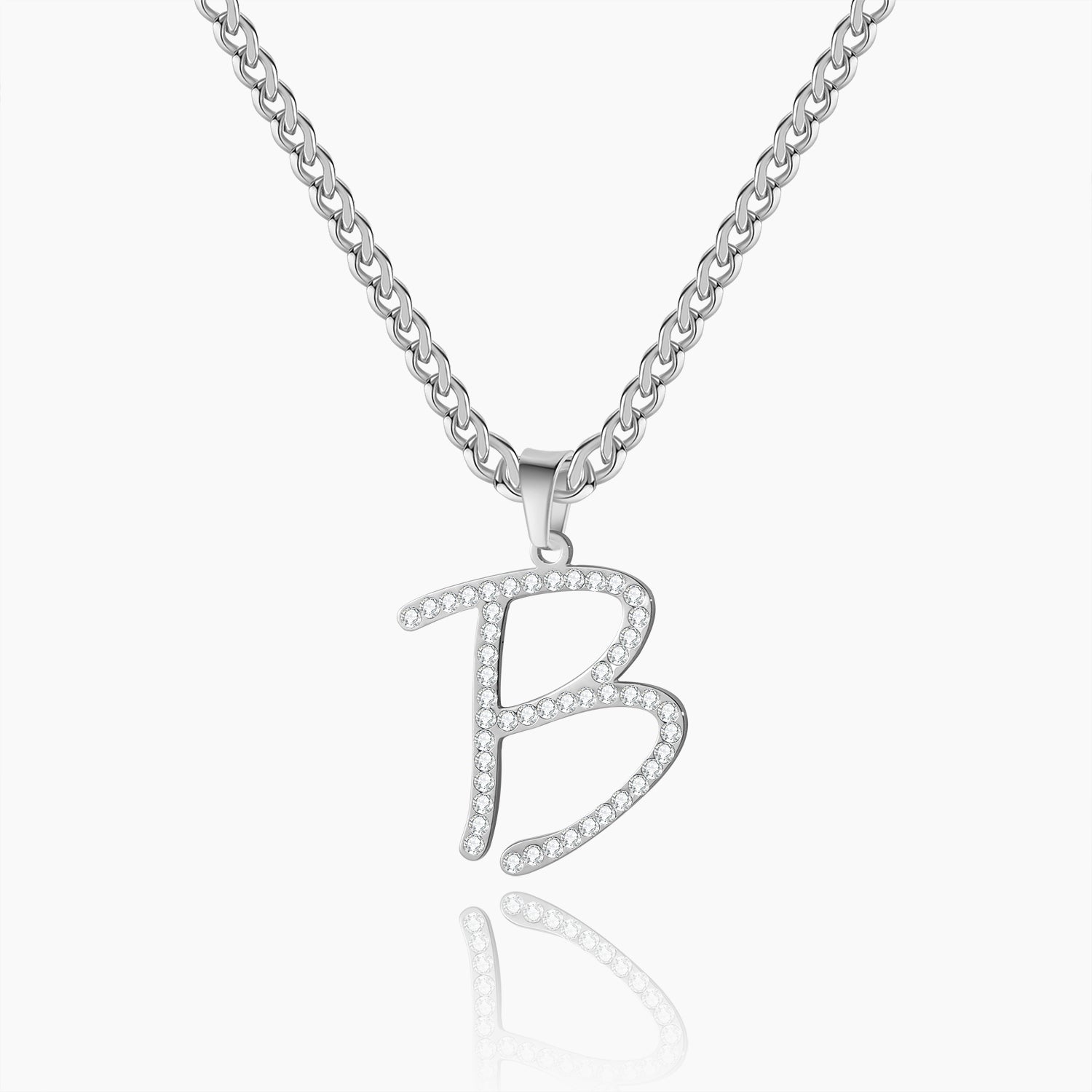 Iced Letter Necklace | Dorado Fashion