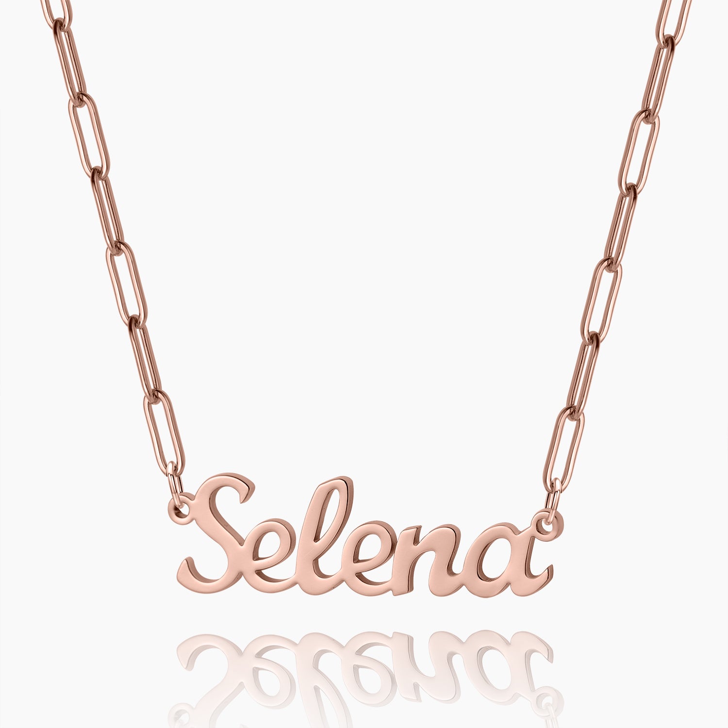 Custom Name Necklace w/ Paper Clip Chain | Dorado Fashion