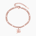 Old English Initial Anklet | Dorado Fashion