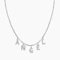 Iced Letter Name Choker Necklace | Dorado Fashion