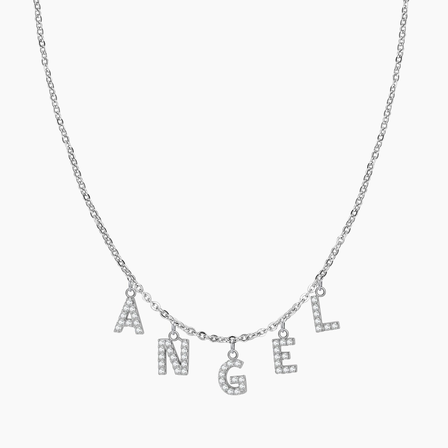 Iced Letter Name Choker Necklace | Dorado Fashion