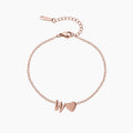 Letter Heart Anklet | Dorado Fashion