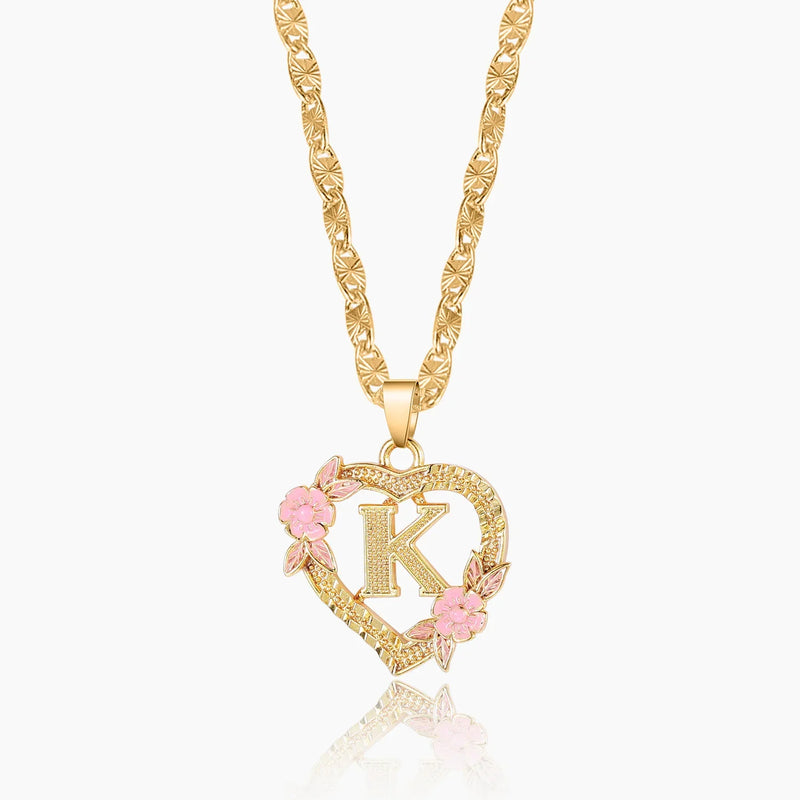 Flower Initial Necklace w/ Clip Chain Regular price $90 Sale price $49