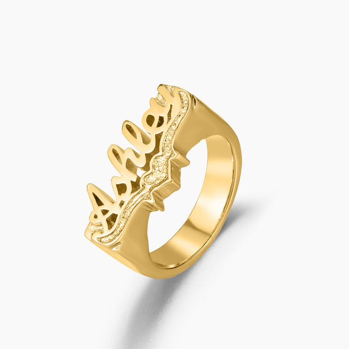 3D Name Ring | Dorado Fashion