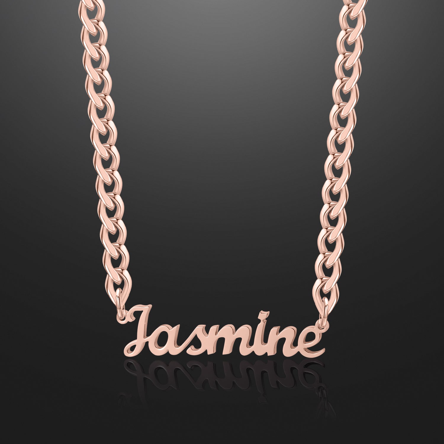 Custom name online necklace cuban chain